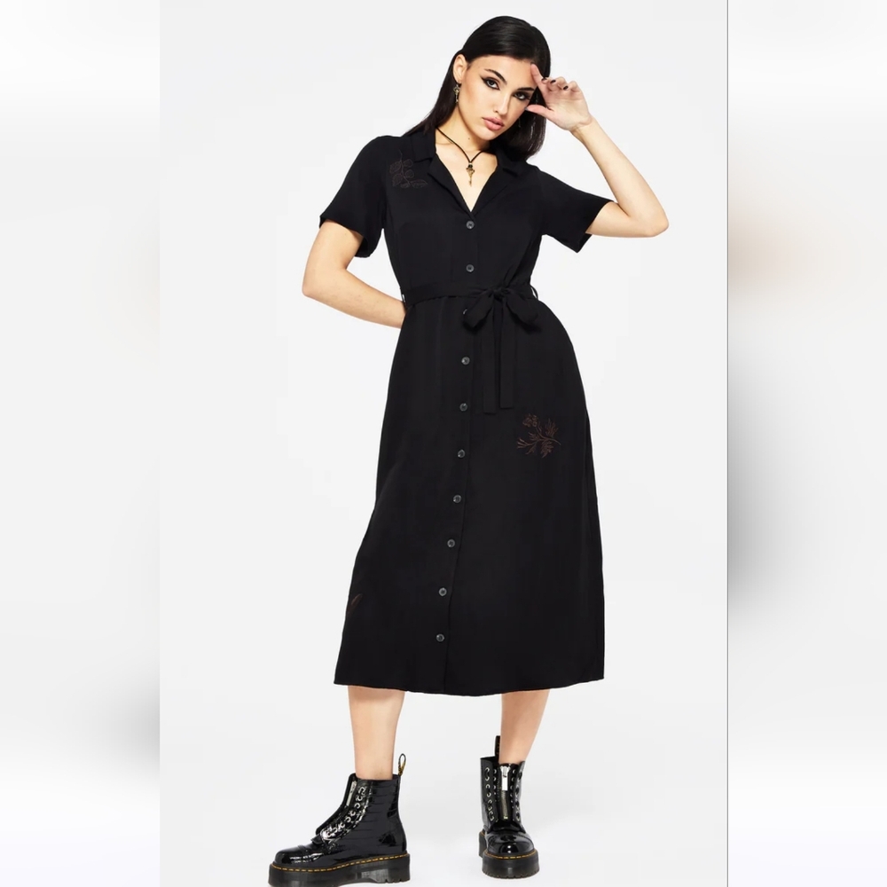 Disturbia floral embroidery dress, size 12